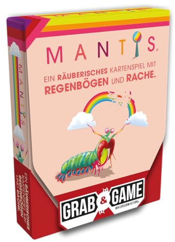 Exploding Kittens, Mantis: Grav & Game, Party Game, Kortspel, 2-4 spelare, från 7+ år, 10 minuter, tyska