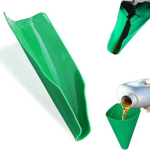 SZTJHN Imbuto flessibile riutilizzabile pieghevole per cambio olio, multiuso forma un imbuti per uso automobilistico, facile da pulire, piccolo imbuto a bocca larga per lo scarico dell'olio,