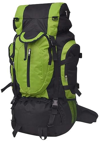 Somanki Wanderrucksack XXL 75 L schwarz und grün, Sportrucksack, Rucksack, Tagesrucksack, Backpack, Motorradrucksack, Trekking Rucksack, Fahrradrucksack, Fluchtrucksack, Notfallrucksack