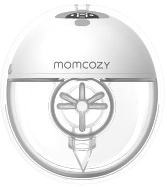 Momcozy M5 Hands Free Breast Pump, Wearable Pump of Baby Mouth Double-Sealed Flange with 3 Modes & 9 Levels, Electric & Portable Pump, 1 Pack, Gray