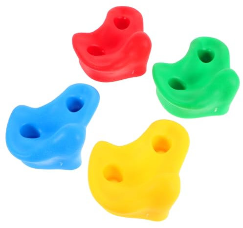 UPKOCH 4stücke Klettersteine Für Mädchen Bunte Halterungen Für Kletterwände Indoor Und Outdoor-spielplätze Montageschrauben Fördert Fitness Und Soziale Interaktion