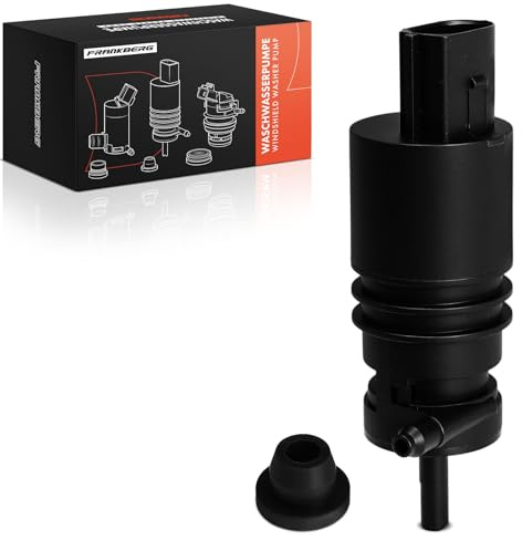 Frankberg Windscreen Washer Pump Windshield Front Rear 2-Pin Compatible with 1 Series F20 E81 E87 3 Series Touring F31 E91 5 Series Touring F11 X1 E84 Replace# 67127302589