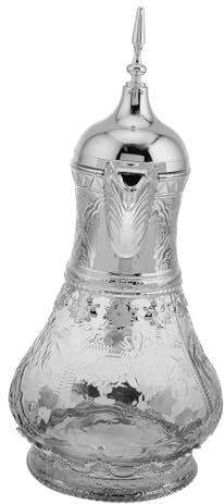 Alipis Jarra De Vidrio De Estilo Árabe Para Agua y Bebidas Frías Capacidad De Diseño Decorativo Para Servir Jugos Café y Té Reuniones