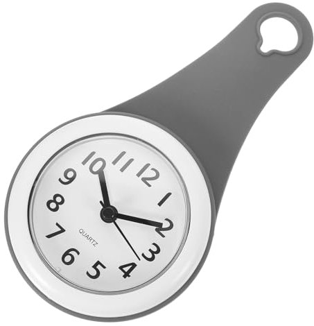 Hemobllo wasserdichte Wanduhr Mit Saugnapf Batteriebetriebene Badezimmeruhr Nebelbeständig Modernes Design Einfache Montage Fliesen Spiegel Für Dusche Und Waschraum