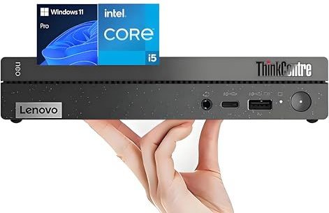 Lenovo ThinkCentre neo 50q Gen 4 Mini PC 1L Business Desktop Computer Intel 8-Core i5-13420H (Beat i7-1355U), 32GB RAM, 1TB PCIE SSD, Intel UHD Graphics, WiFi 6, DisplayPorts, HDMI, Windows 11 Pro