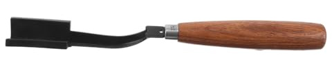 Anzapfmesser für Gummibäume V-förmig aus Stahl mit Holzgriff | Präziser Schnitt, Ergonomischer Griff, Langlebige Ausführung, Schwarz, für Holz und Gartenarbeit