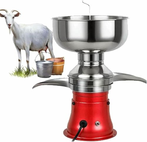 MJMLUCK Séparateur de crème centrifuge pour Lait Frais, écrémeuse électrique, Machine à séparer Le Lait, centrifugeuse Professionnelle pour Usage Domestique et agricole