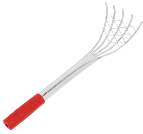 Homoyoyo Rastrello Portatile Per Vongole Manico in Acciaio Inox, Strumento Per Scavare Conchiglie Da Spiaggia e Giardinaggio, Rastrello a Artiglio Multifunzionale Per Esterni e Raccolta Marebbeach