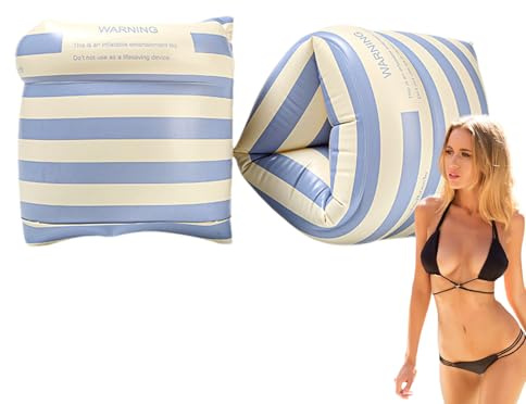 Braccio per bambini – Fascia da braccio rotonda con doppia piscina morbida e confortevole, anelli da nuoto gonfiabili 22 x 16,5 x 13,5 cm, per piscina per giocare in acqua sicura