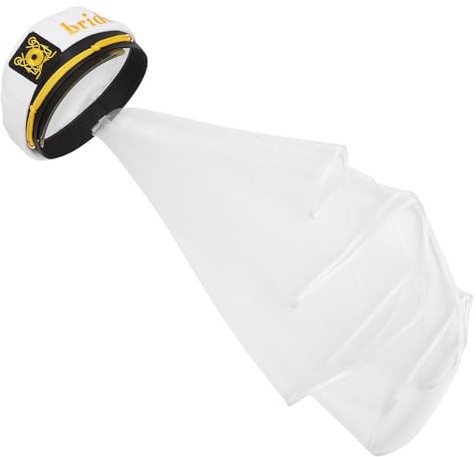 TOYANDONA Sombrero de Novia con Velo para Celebración Verano, Adecuado para Fiesta Hawaiana y Boda Playera, Tejido Elegante que Realza el Peinado