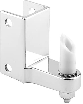 Prime-Line 656-8843-T Post Mounted Gravity Pivot Hinge, 1 In., Zamak Construction, Chrome Finish, 1/2 In. Pintle, Bottom Hinge (Single Pack)