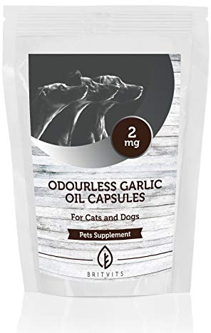Olio di aglio inodore 2 mg per animali domestici x 250 capsule