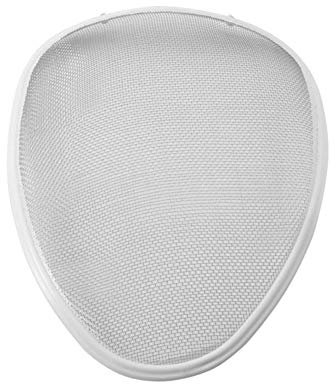 tecuro Urinalsieb Urinalschmutzfänger Typ TQ mit Edelstahlgeflecht, robuste Ummantelung, 24 x 19 cm