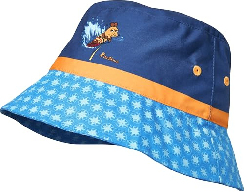 Playshoes DIE MAUS UV-skydd fiskehatt, badmössa musen, Blå (Marine 11, 55