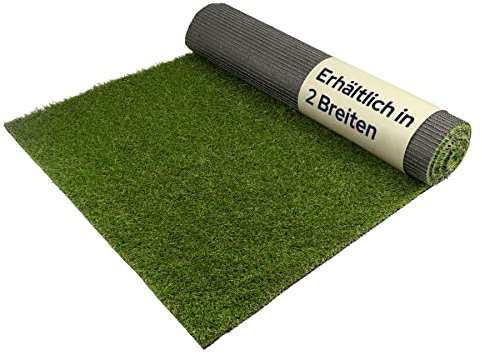Primaflor Kunstrasen - WOODLAND, 2,00m x 2,00m, Verschiedene Größen, 27 mm Hoch, UV-Beständiger, Wasserdurchlässiger, Rasenteppich, Outdoor Bodenbelag, Kunstgras für Garten, Terrasse und Balkon