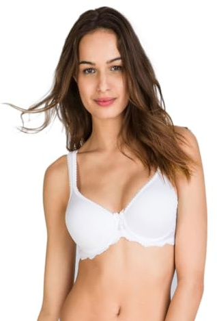 Playtex Flower Elegance P04MV Reggiseno con Ferretto E Coppa Morbida Imbottita 3D Spacer TG 7C 42C Colore Bianco
