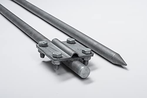 Tiefenerder Erder Erdung Staberder Ø16 1,25m 1250 mm feuerverzinkt nach DIN EN 62561 mit Klemme