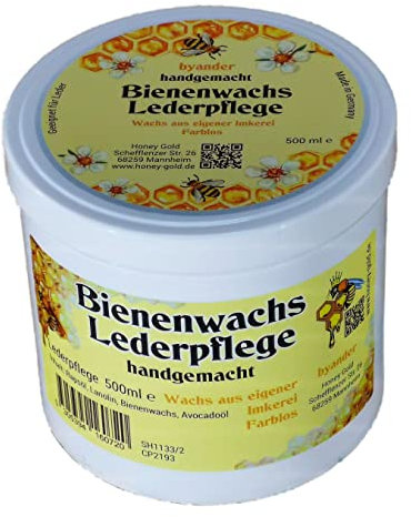 byander Bienenwachs Lederpflege Lederpolitur Lederbalsam Auto Reitsport Motorrad farblose Lederpflege