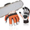 Vgo... 1 par Guantes Protección Motosierra Anticorte Clase 1 EN381-7, Guantes de Seguridad para Sierra, Guantes de Trabajo Hombre(GA8912)