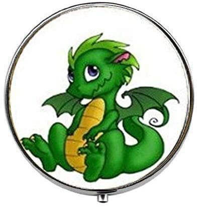 Green Dragon Boîte à pilules en verre pour photo