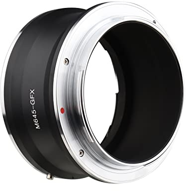 Andoer M645-GFX Camera Lens Adapter Replacement for Mamiya 645 Lens to Fujifilm G Mount GFX100 GFX50S GFX50R GFX100S Cameras