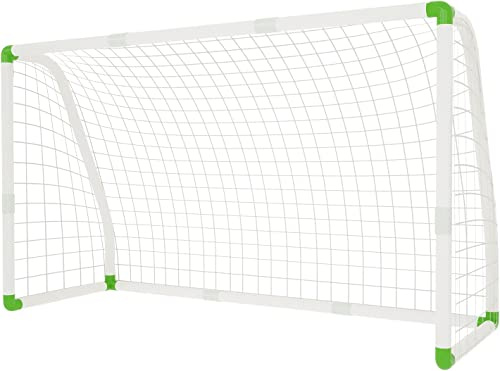 NAIZY Fussballtor für Garten Kinder Torwand für Fußballtor mit Netz 245 x 155CM Schnelle Montage ideal für Park, Strand oder Halle