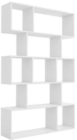 Vicco Raumteiler Aramis, Weiß, 106 x 161.5 cm | 9 Fächer, zur flexiblen Raumaufteilung und beidseitigen Nutzung