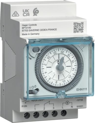 Schaltuhr Elektromechanisch EHN111 3250617201087 Hager, ['Gray']