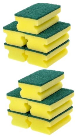 VINTORKY Stoviglie 10 Pezzi Tampone in spugna spugne da cucina panno per la pulizia dei piatti spugnetta per la pulizia dei piatti tampone di spugna doppia faccia tappetino in