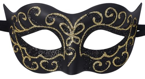 Oidea Retro Venezianische Maskerade Maske für Herren Vintage Karneval Venezianische Maske Halloween Kostüm Cocktail Party Karneval Maske