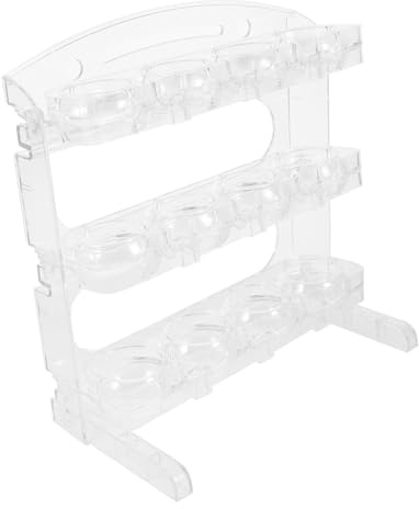 Bandeja de Huevos para Refrigerador Apilable de Plástico Transparente | Caja para Guardar Huevos, Uso en Armario y Congelador, Fácil de Mover y Práctica