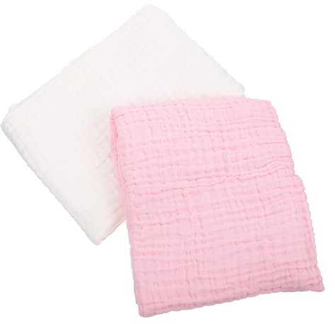 Amosfun 2St Badetuch-Set Babyhandtücher waschtücher Baumwollwaschlappen Pucktücher für Neugeborene Handtuch Babybadetuch Badetuch für Kleinkinder Wasser aufnehmen einstellen Decke