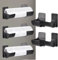 2 Paia Porta Sacco Della Spazzatura in Plastica, Supporti per Sacchetti Della Spazzatura a Parete, Organizer per Sacchetti Della Spazzatura per Riporre E Organizzare Gli Accessori Da Cucina (Nero)