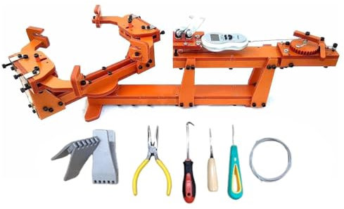 XoTiq Badmintonschläger-Bespannungsmaschine, Drahtspanner aus Aluminiumlegierung, 27 lb, multifunktionale Haushalts-Tennis-Bespannungsmaschine, für Squash-, Tennis- und Badmintonschläger
