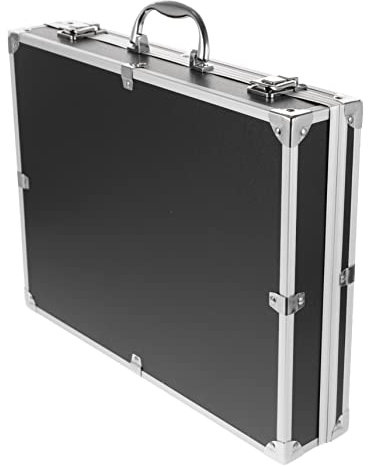 KONTONTY Werkzeugkasten Aus Aluminiumlegierung Mehrzweck-aufbewahrungskoffer Tragbarer Hartschalenkoffer Werkzeugkoffer Medikamentenkasten