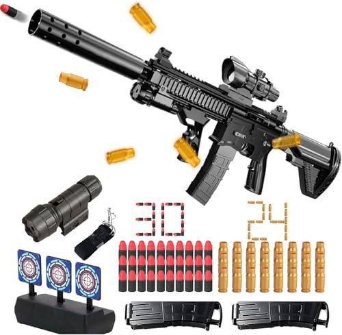 Soft Bullet Gun M416,Pistole mit Munition,Soft Bullet Pistole,Schaumstoff Pistole,Manuelles Nachladen