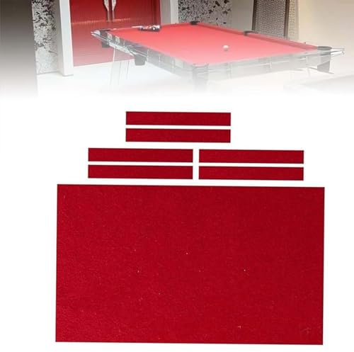 D,7ft,Billardtisch Filz Dauerhaft Billardtuch 7/8/9 Fuß Billardtuch Mit 6 Polsterstoffstreifen Indoor Sportspiele Billardtisch Accessoires Für Bars Clubs Hotels