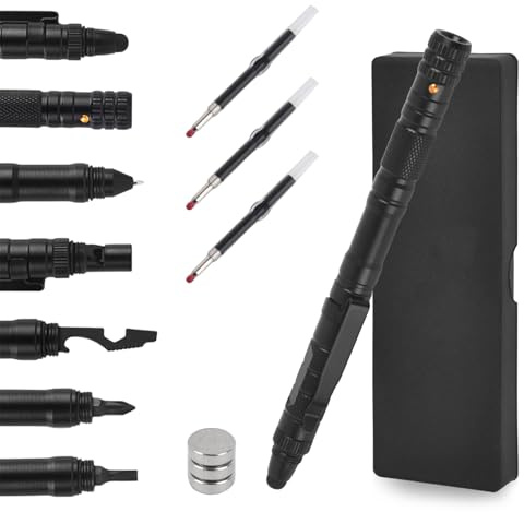 Cadeau Homme, Cadeau Homme Noel, Stylo Multifonction 13 en 1, Idee Cadeau Rigolo Homme Original, Cadeau Gadgets Utile pour Papa, Cadeau Anniversaire Homme, Cadeau Noel Homme/Femme Original