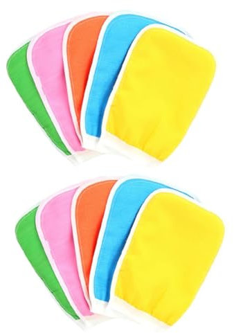TOVINANNA 10stücke Teiliges Bad Peelinghandschuh Aus Robustem Material Hautschonend Antibakteriell Zum Sanften Reinigen Und Entfernen Abgestorbener Haut Vielseitig Einsetzbar Für Dusche Und
