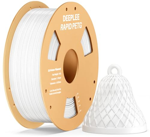 DEEPLEE Rapid PETG Filament 1.75mm White 1KG