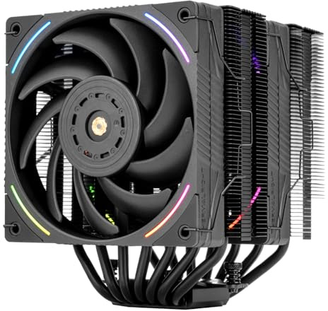 TR-Phantom Spirit 120 EVO CPU Cooler,7×6mm Heat pipes CPU Air Cooler,Dual PWM Fan Computer Cooling,2150RPM Speed,for AMD AM4 AM5/Intel 1700/1150/1151/1200/17XX/2011