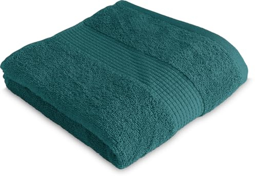 Le linge de Jules Asciugamano da bagno, 50 x 90 cm, 100% cotone, 450 g/m2, colore: blu anatra
