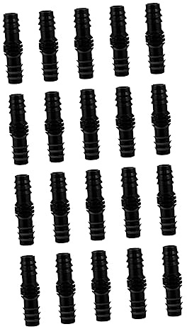 Milisten 20piezas Conectores De Púas para Mangueras Rectas Acoplamiento De Tubo Recto Conectores Dentados para Sistemas De Riego por Goteo para Jardín y