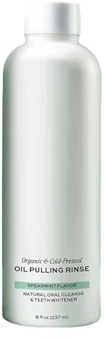 Oil Pulling for Teeth and Gums - 237ml Natural Mouth Rinse - Bad Breath Remover for Travel School Restaurant Hotel Home Camping Bedtime Bath Time Post Brushing Vacation