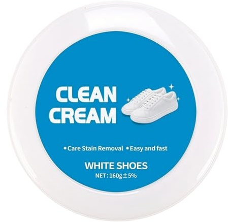 White Shoe Cleaning Cream,Multi-functional Stain Removal & Whi/tener,White Shoe Stain Remover,Shoe Cleaner Cream,Long-Lasting Care,Fast and Effective Effect,Easy to Use,Wide Application,Portable