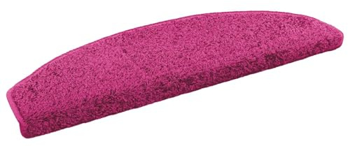 YunCangg Protector autoadhesivo para escaleras, 15 unidades, color rosa, 80 x 24,5 x 3,5 cm, antideslizantes, para escaleras de madera, escaleras interiores, escaleras de caracol, para niños y
