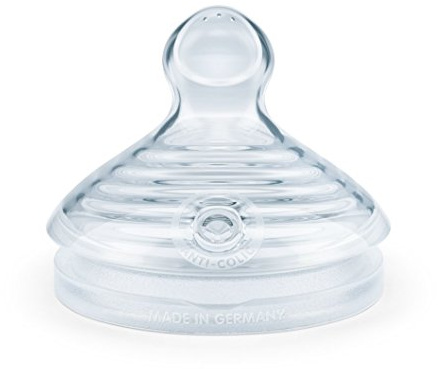 NUK Nature Sense Silicone Small Feed Hole Teats 2pk (6-18 Months)