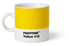 Copenhagen Design PANTONE Espresso Cup, small coffee cup, fine china (ceramic), 120 ml, Yellow