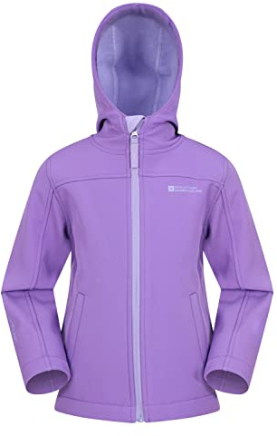 Mountain Warehouse Exodus Kids Softshell Jacket Light Purple 5-6y