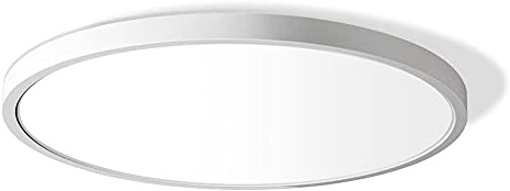 12 Inch LED Flush Mount Ceiling Light Fixture, 5000K Daylight White, 3200LM, 24W, Flat Modern Round Lighting Fixture, 240W Equivalent White Ceiling Lamp for Kitchens, Stairwells, Bedrooms.etc.